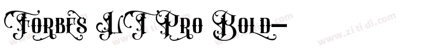 Forbes LT Pro Bold字体转换